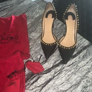 Black studded Christian Louboutin